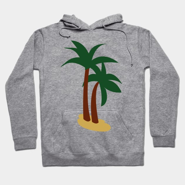 Cartoon Palm trees Hoodie by nickemporium1